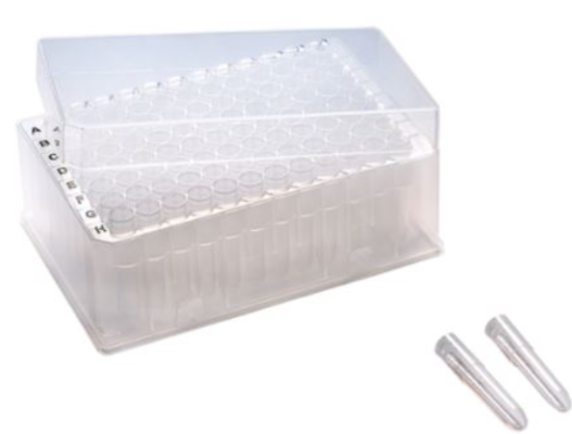 1.2 mL Individual Cluster Tubes Racked, Sterile 10 Racks/Unit